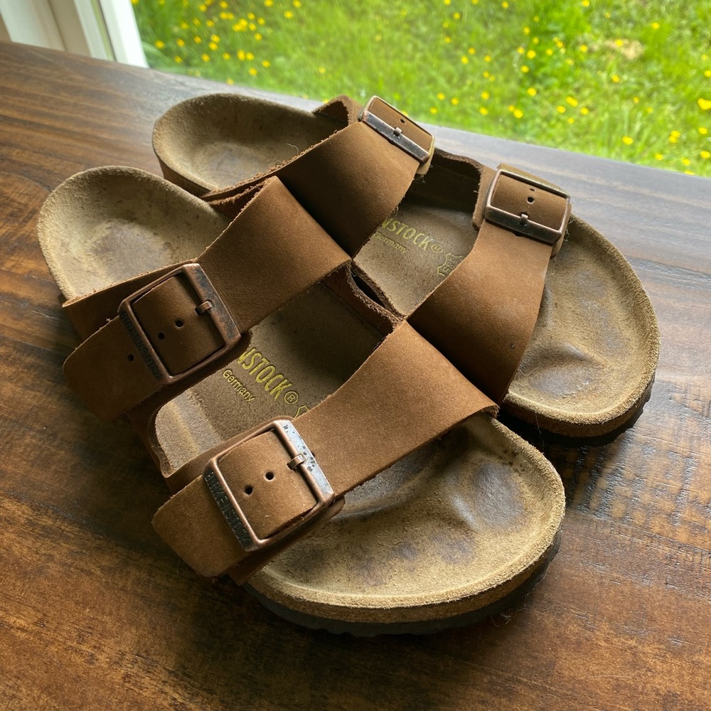 Leather Birkenstocks size 39